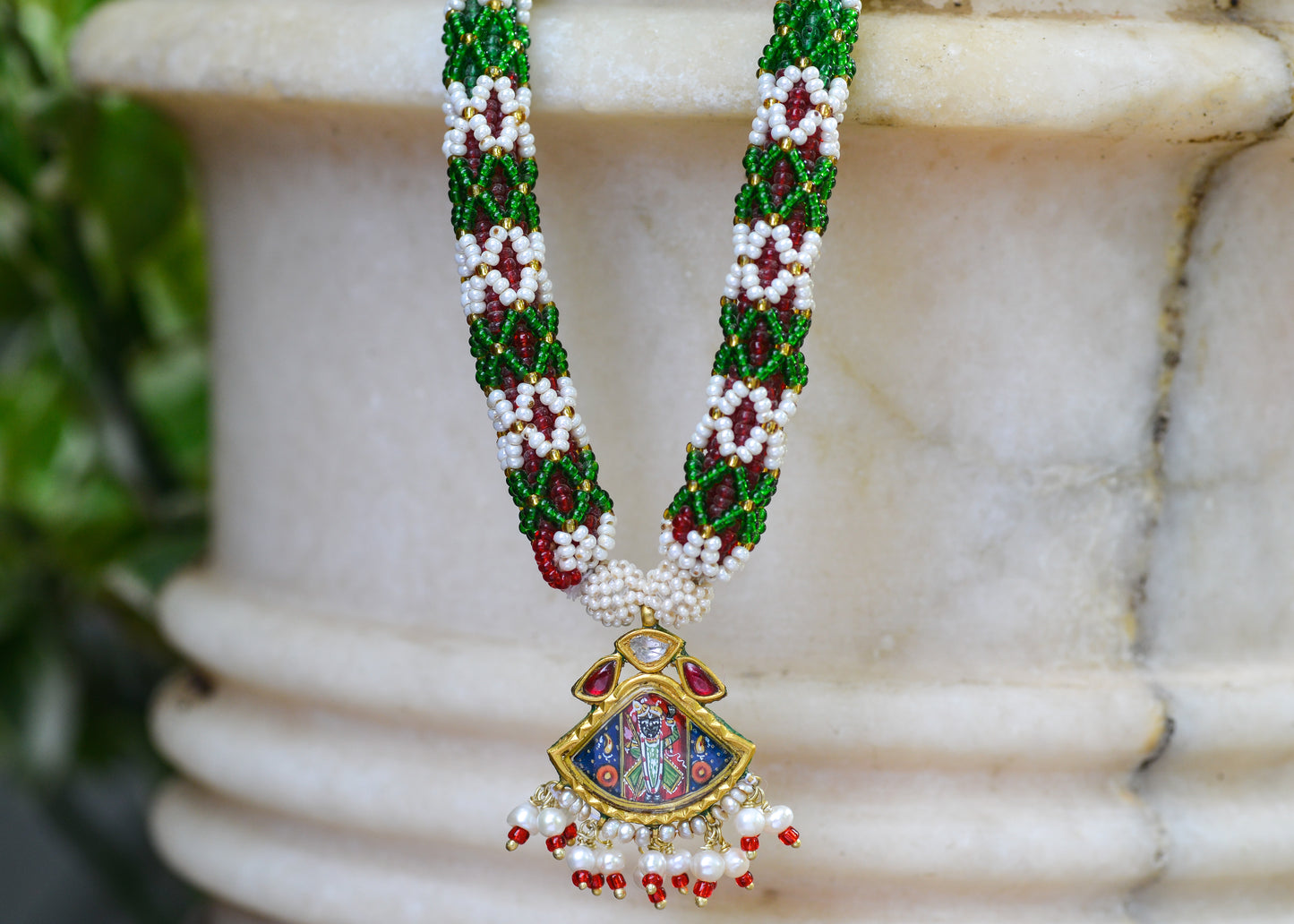 SHRINATHJI PENDANT NECKLACE III