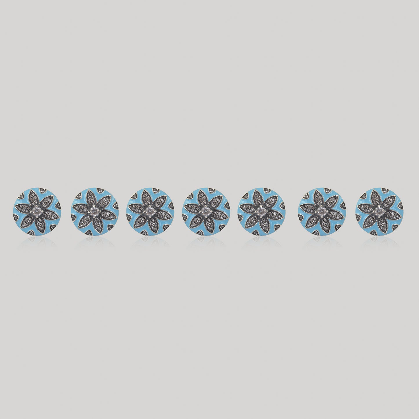 BHOLA BUTTONS (TURQUOISE)