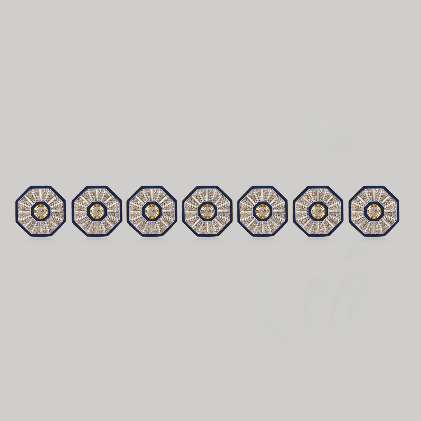 HARI BUTTONS (NAVY)
