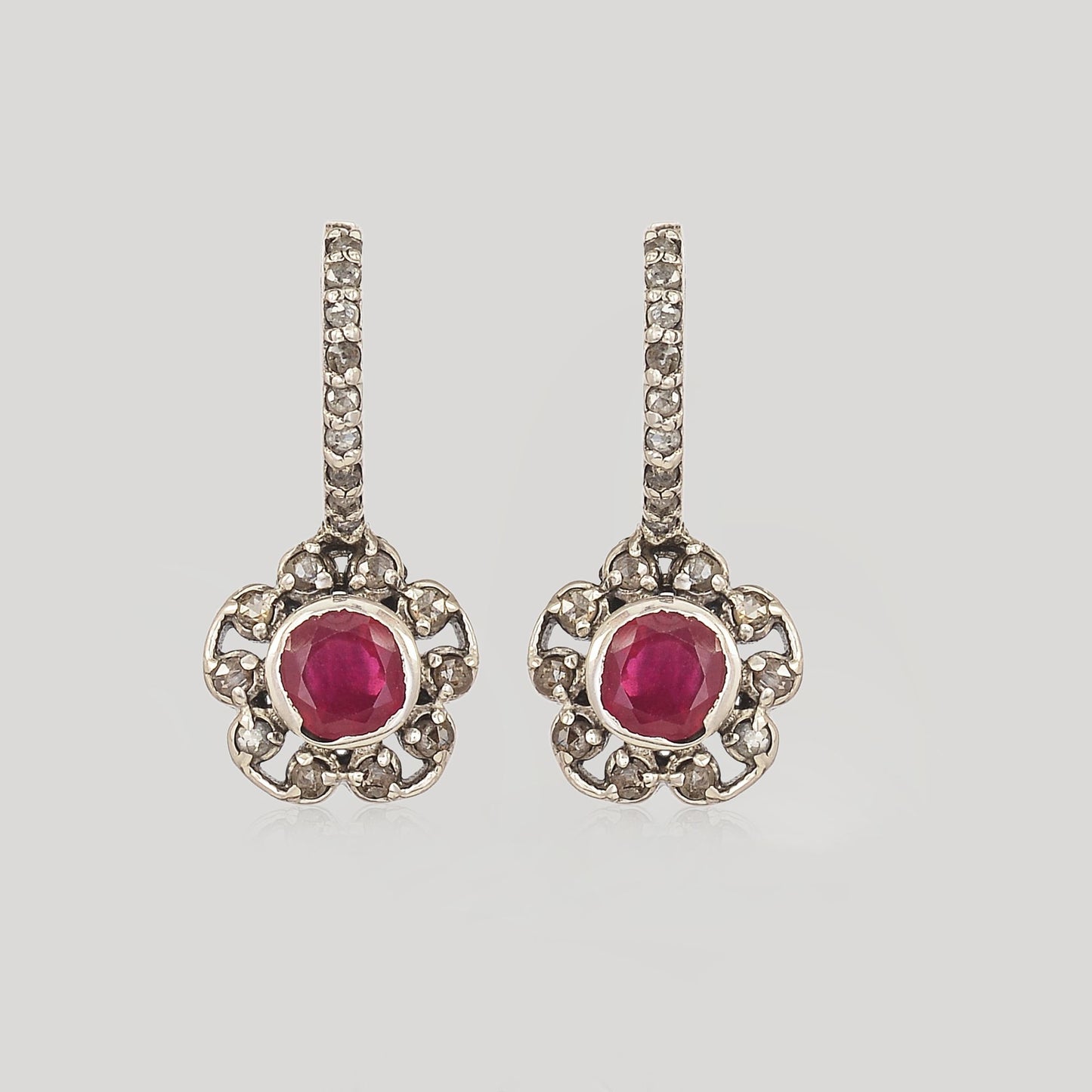 MARGARET RUBY EARRINGS