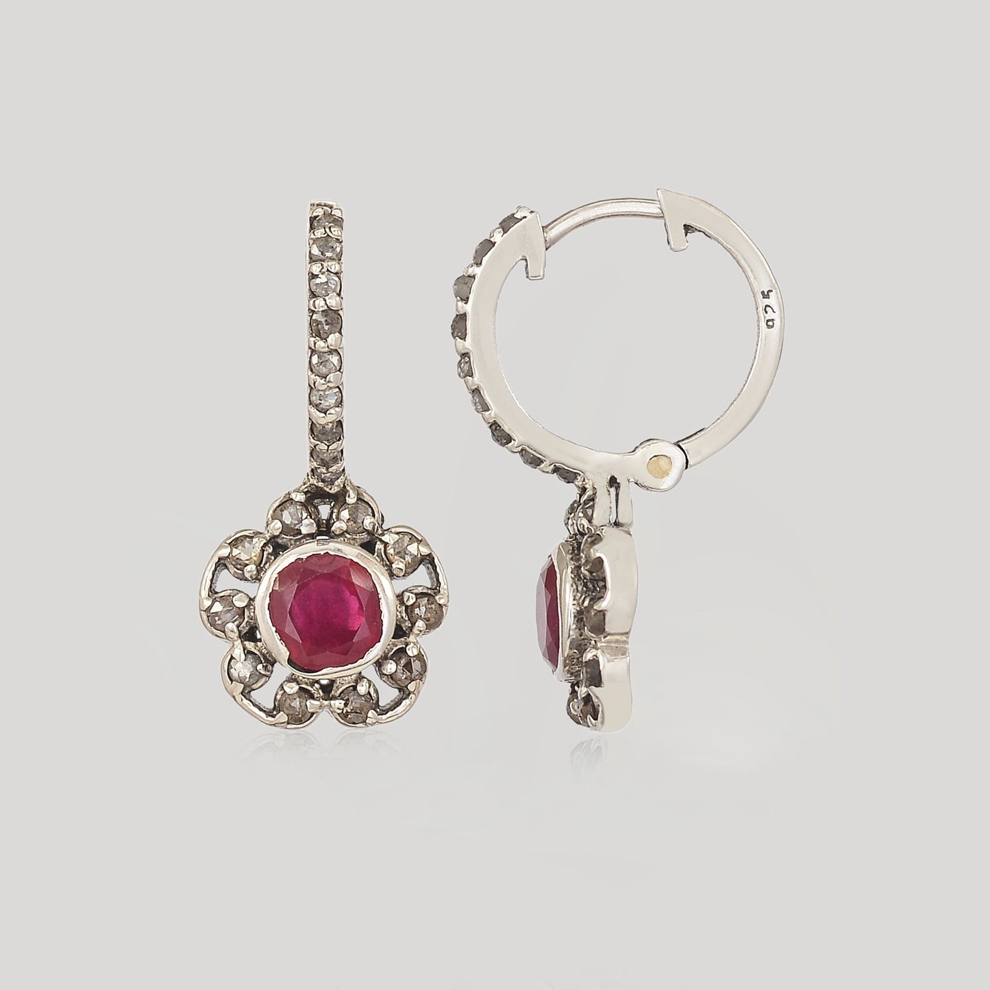 MARGARET RUBY EARRINGS