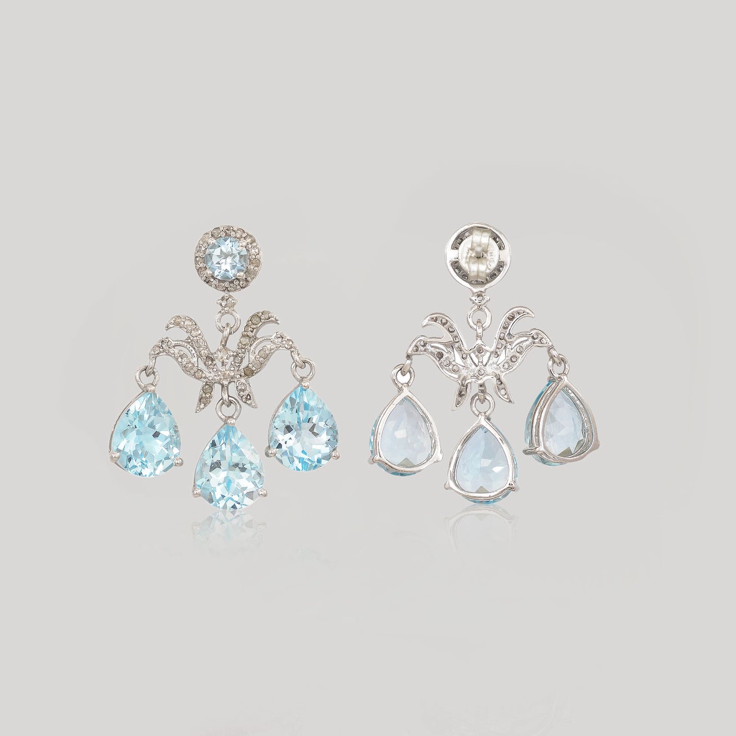 VIJAYA BLUE TOPAZ EARRINGS