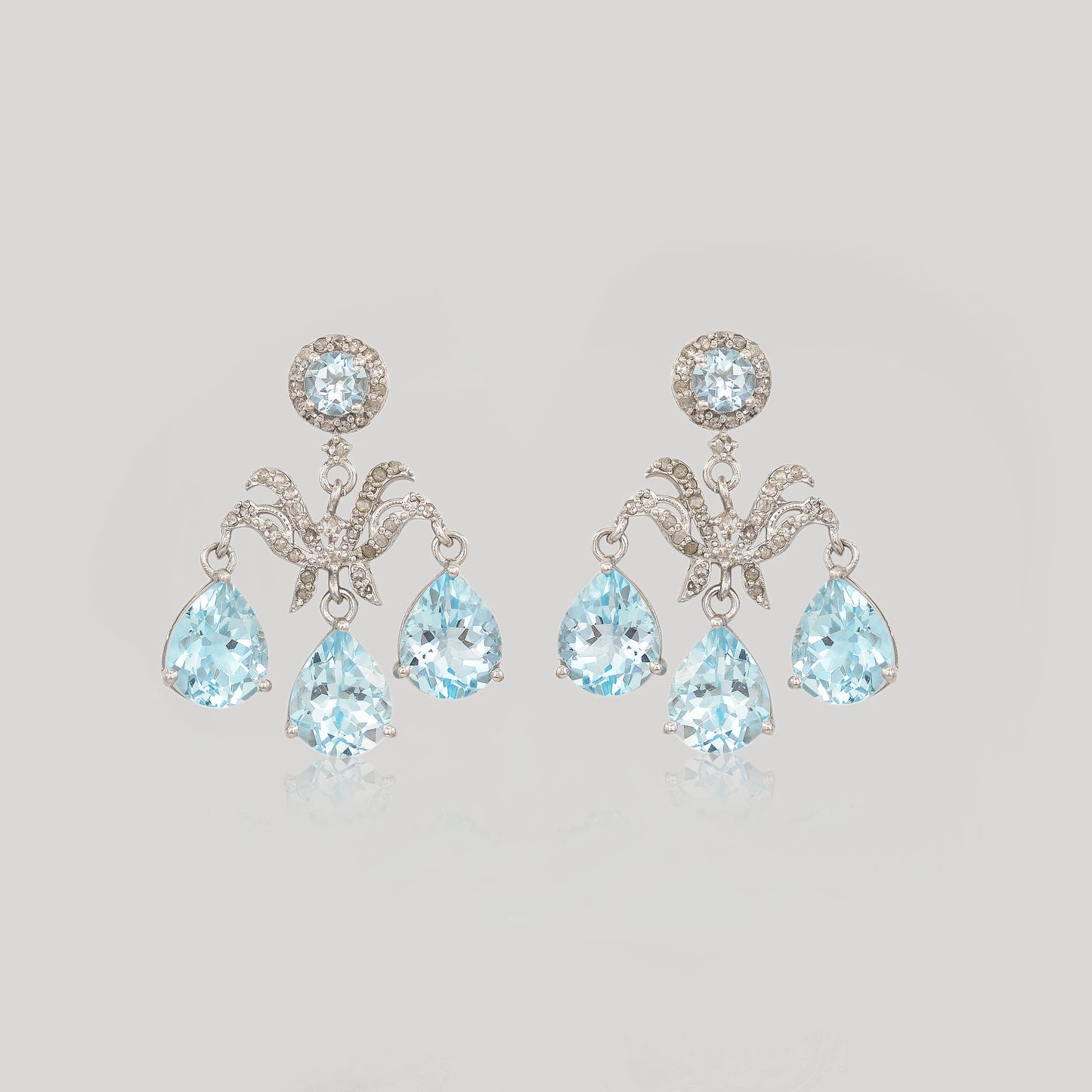 VIJAYA BLUE TOPAZ EARRINGS