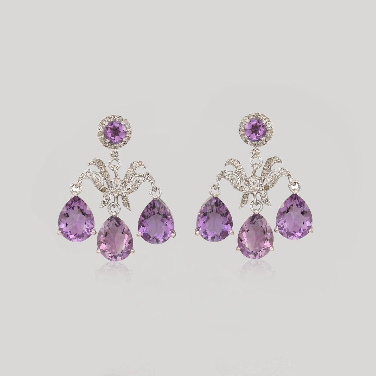 VIJAYA AMETHYST EARRINGS