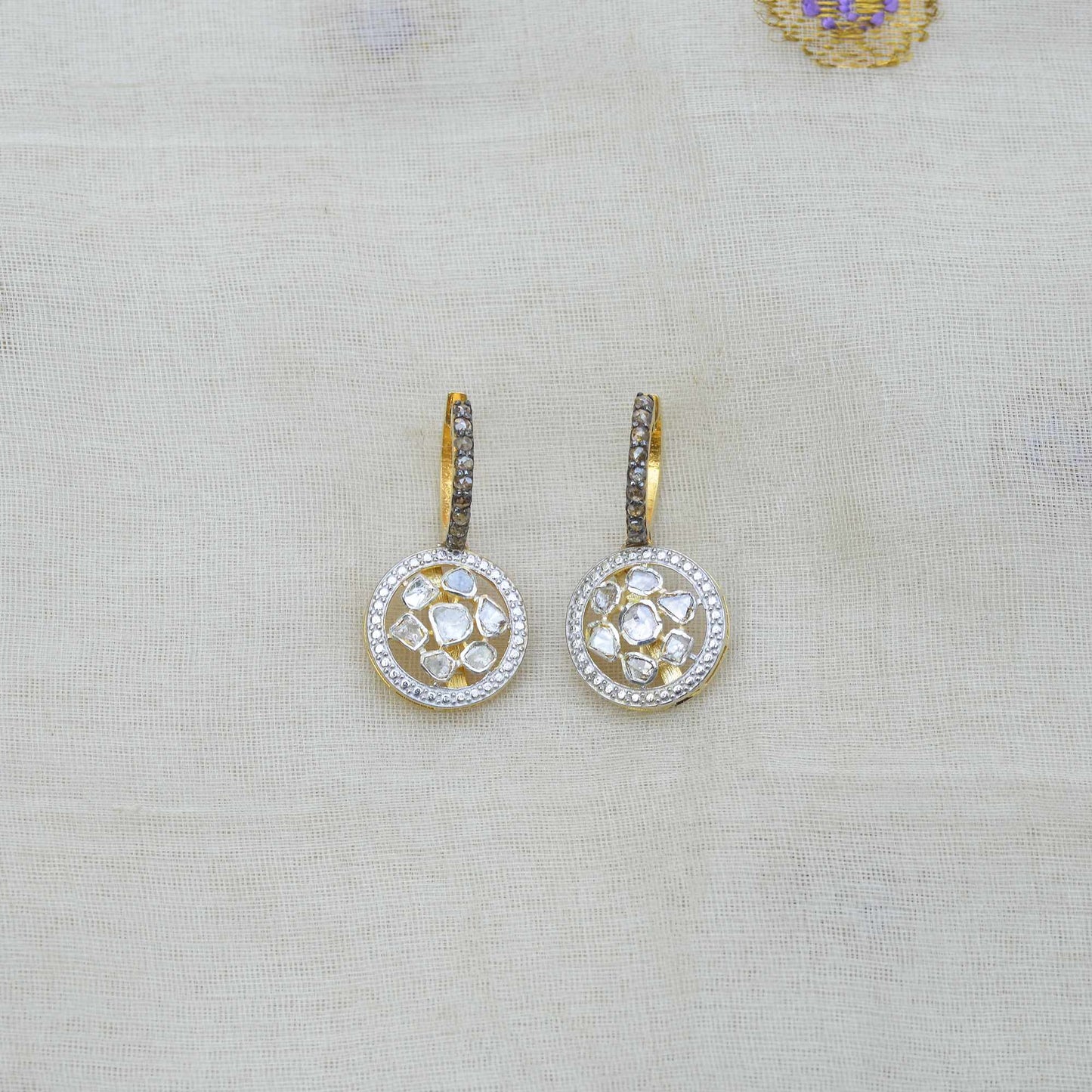 GEETA DIAMOND POLKI EARRINGS