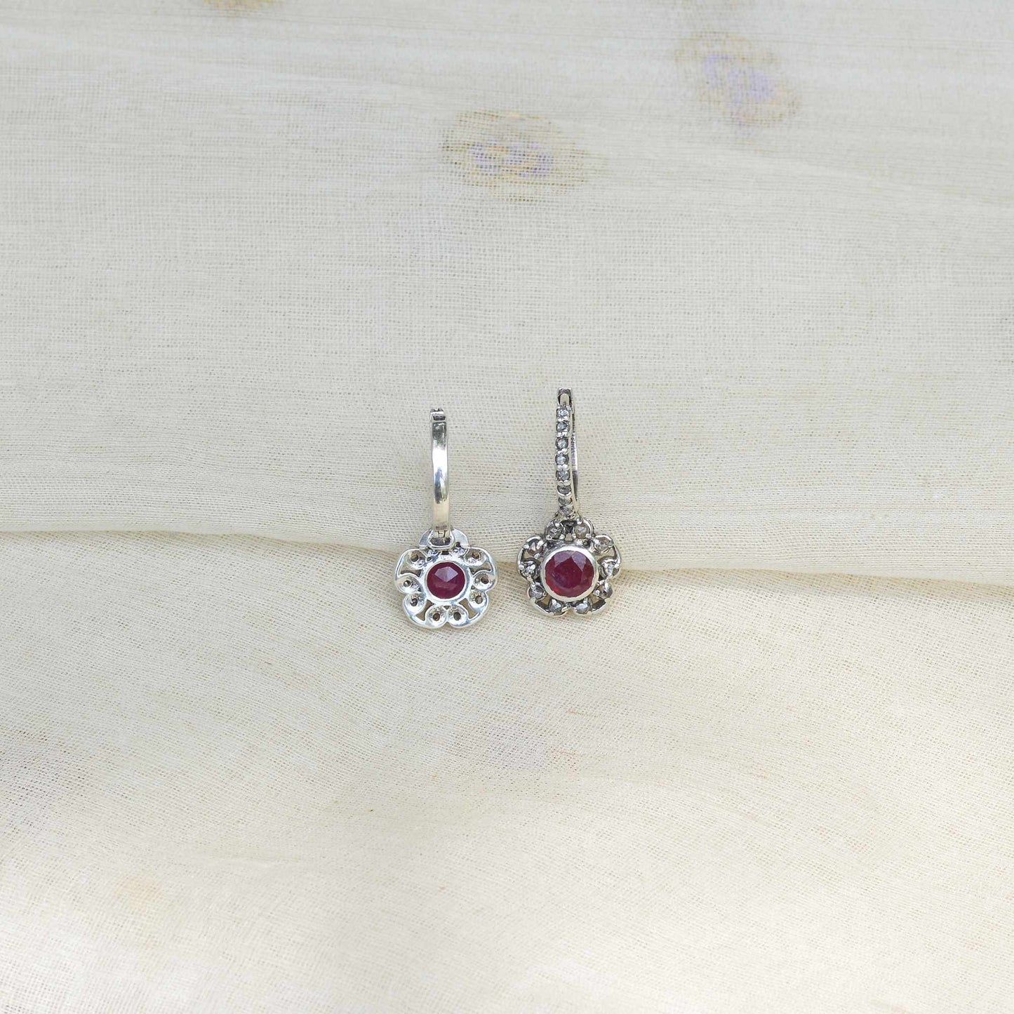 MARGARET RUBY EARRINGS
