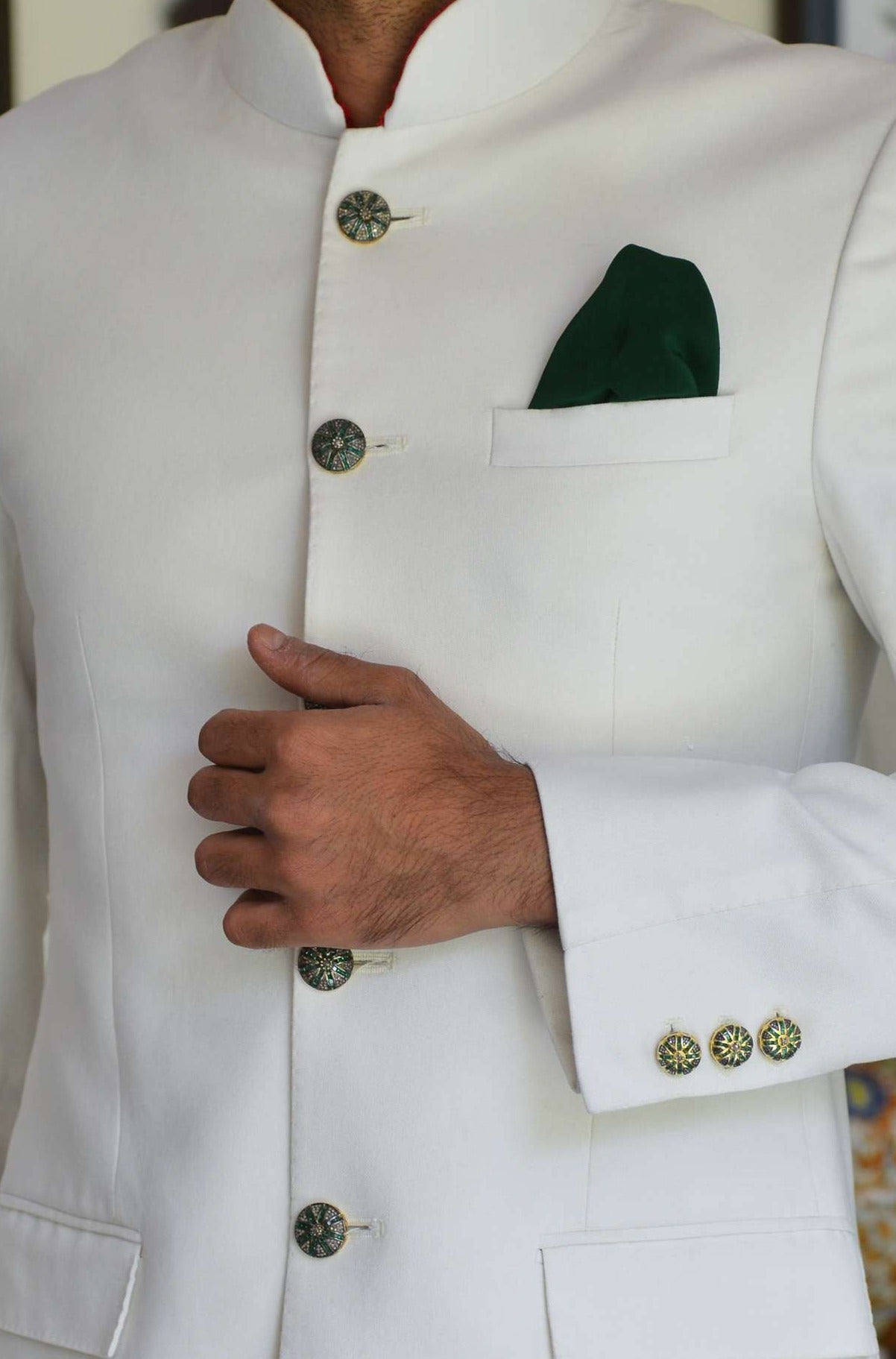 DHIRENDRA BUTTONS (GREEN)