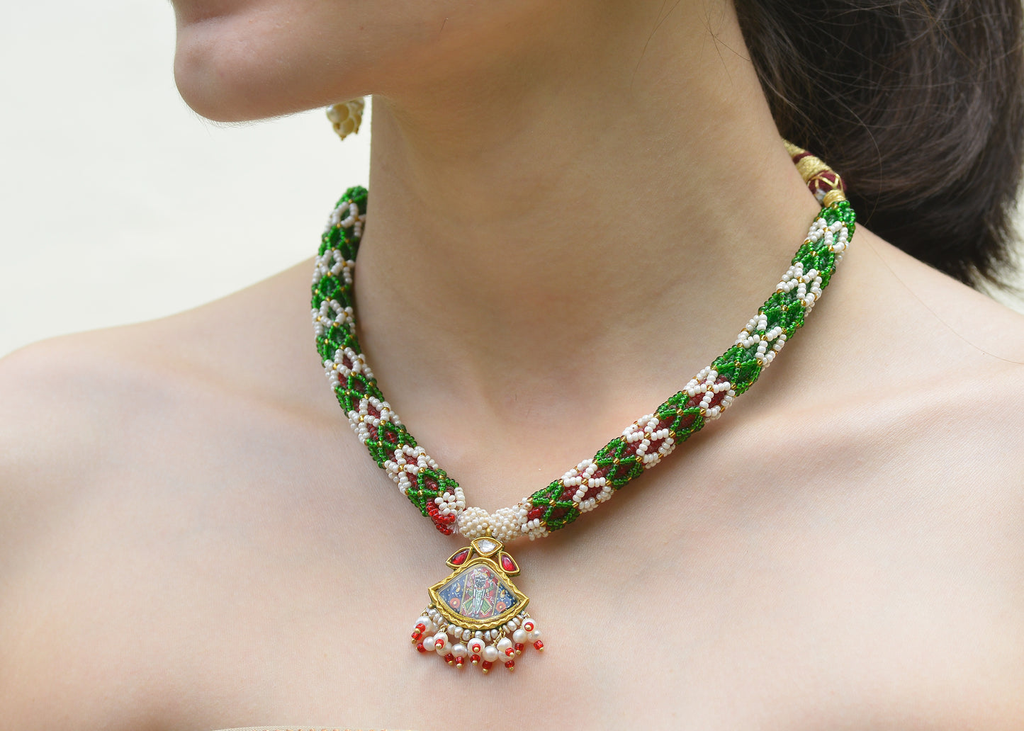 SHRINATHJI PENDANT NECKLACE III