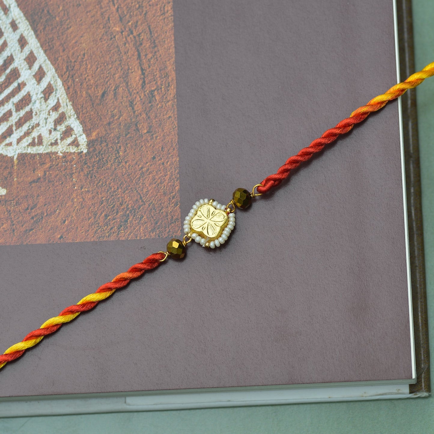 RAKHI (WHITE BEADS)