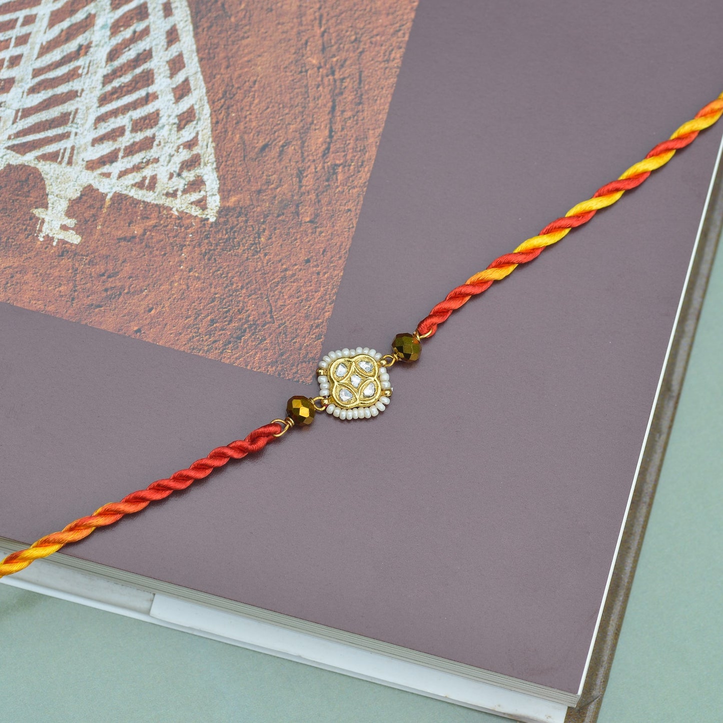 RAKHI (WHITE BEADS)