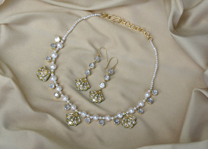 SHANKH NECKLACE SET