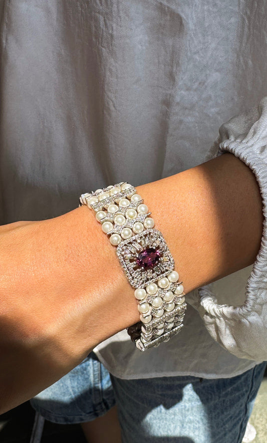 ROSETTE CHOKER-BRACELET