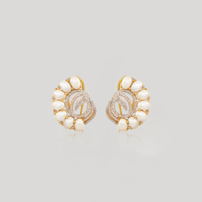 SHANKH PEARL EARRINGS