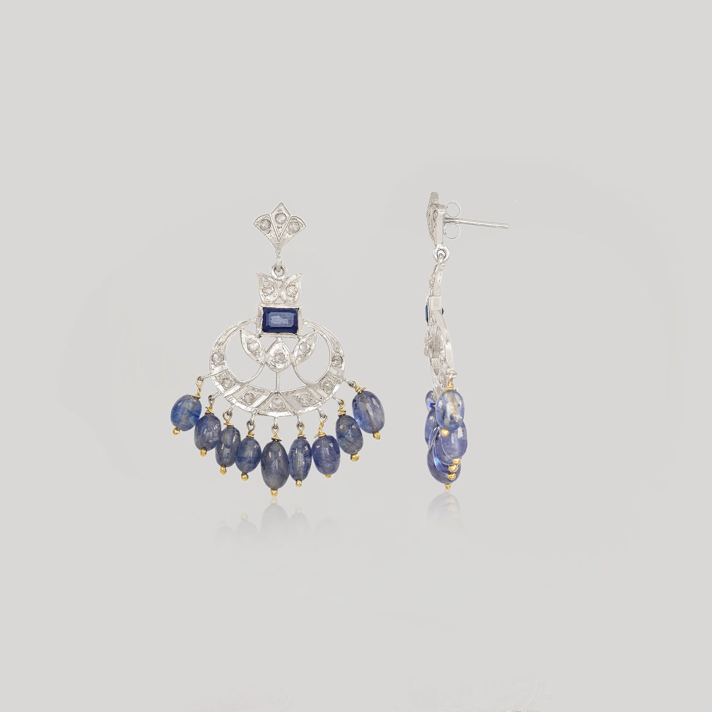 MALA BLUE SAPPHIRE EARRINGS