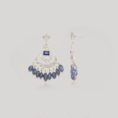 MALA BLUE SAPPHIRE EARRINGS