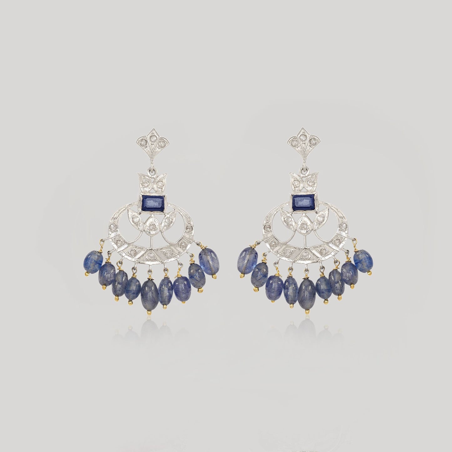 MALA BLUE SAPPHIRE EARRINGS