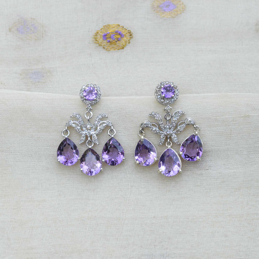 VIJAYA AMETHYST EARRINGS