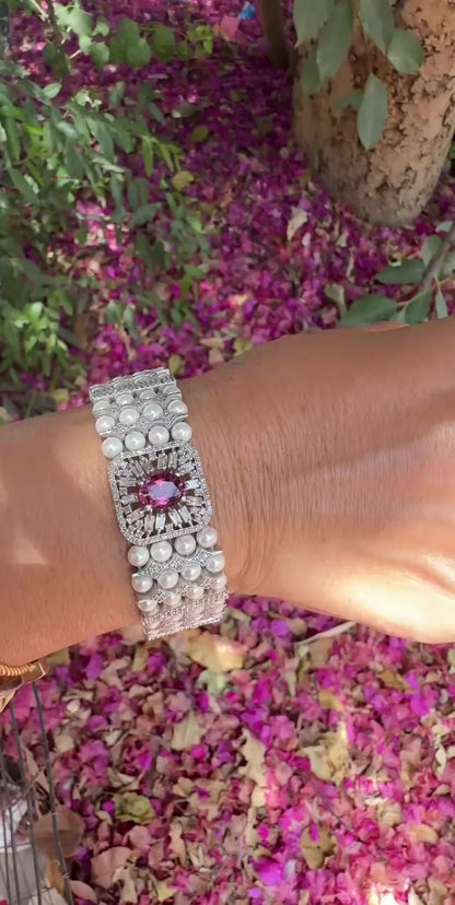 ROSETTE CHOKER-BRACELET